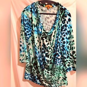 Ellen Tracy cowl neck top